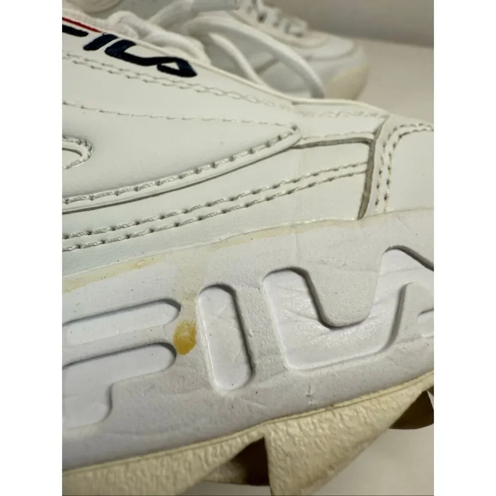 Fila Disruptor II Premium White Sneaker White Women’s Size 9 US See Description